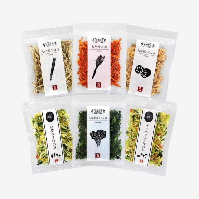 Dried Vegetable 6-Variety Set (Japan-grown）