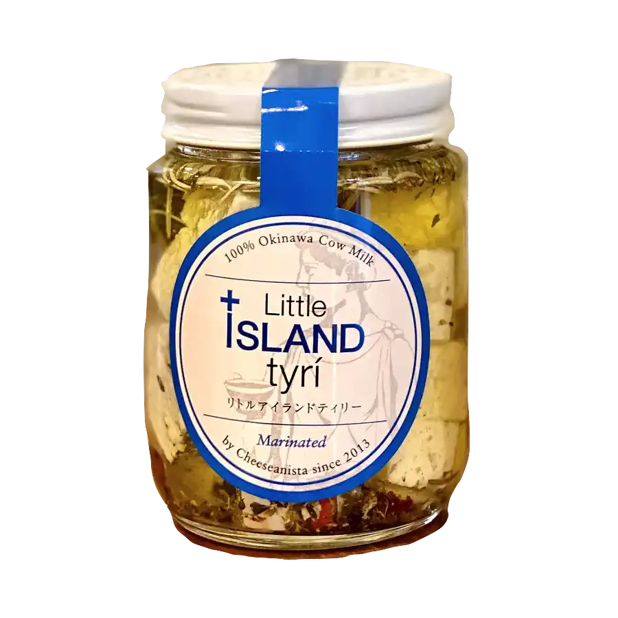 Little ISLAND tyri (Greek style marinated cheese)